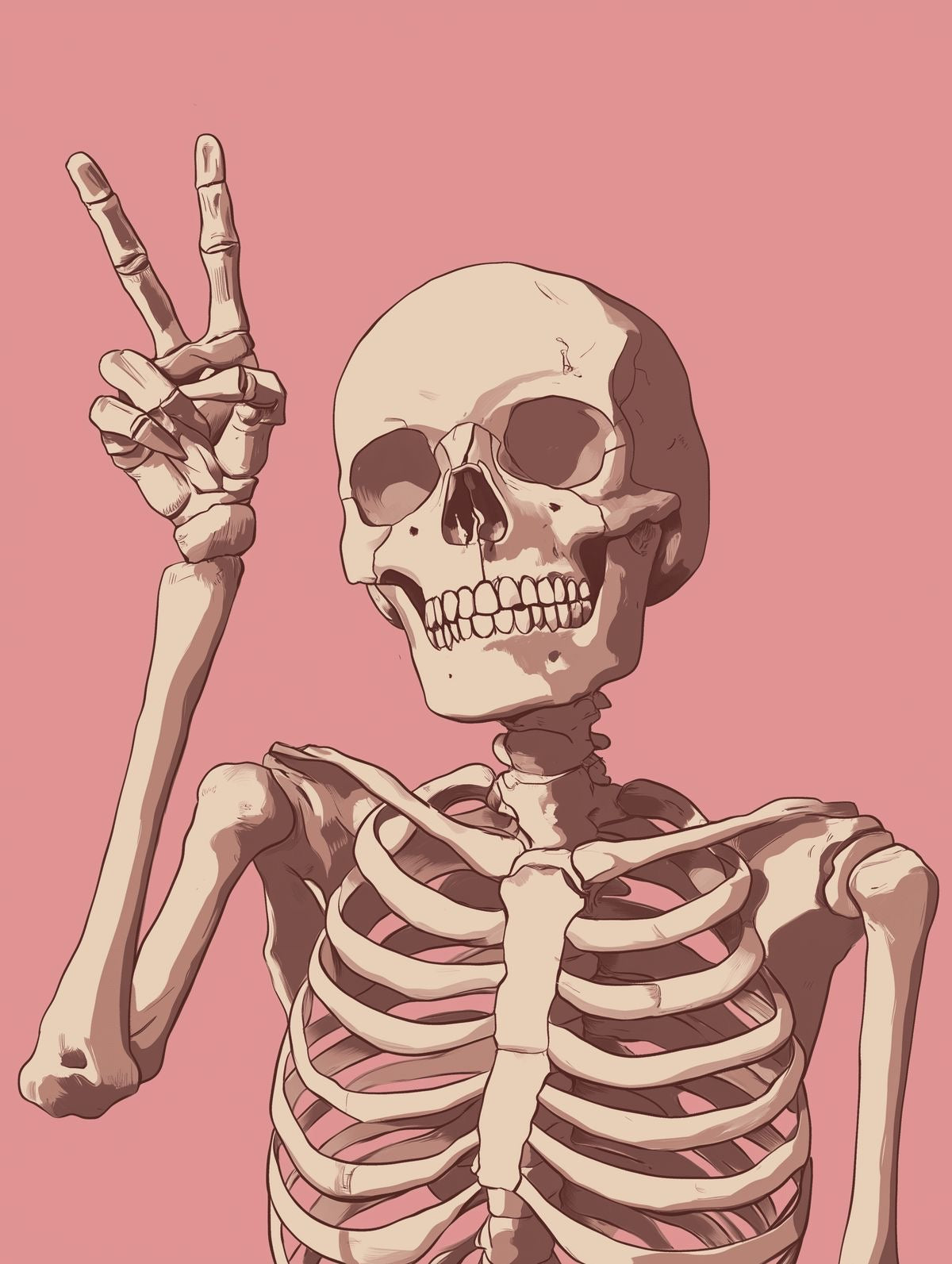 Peace Skeleton