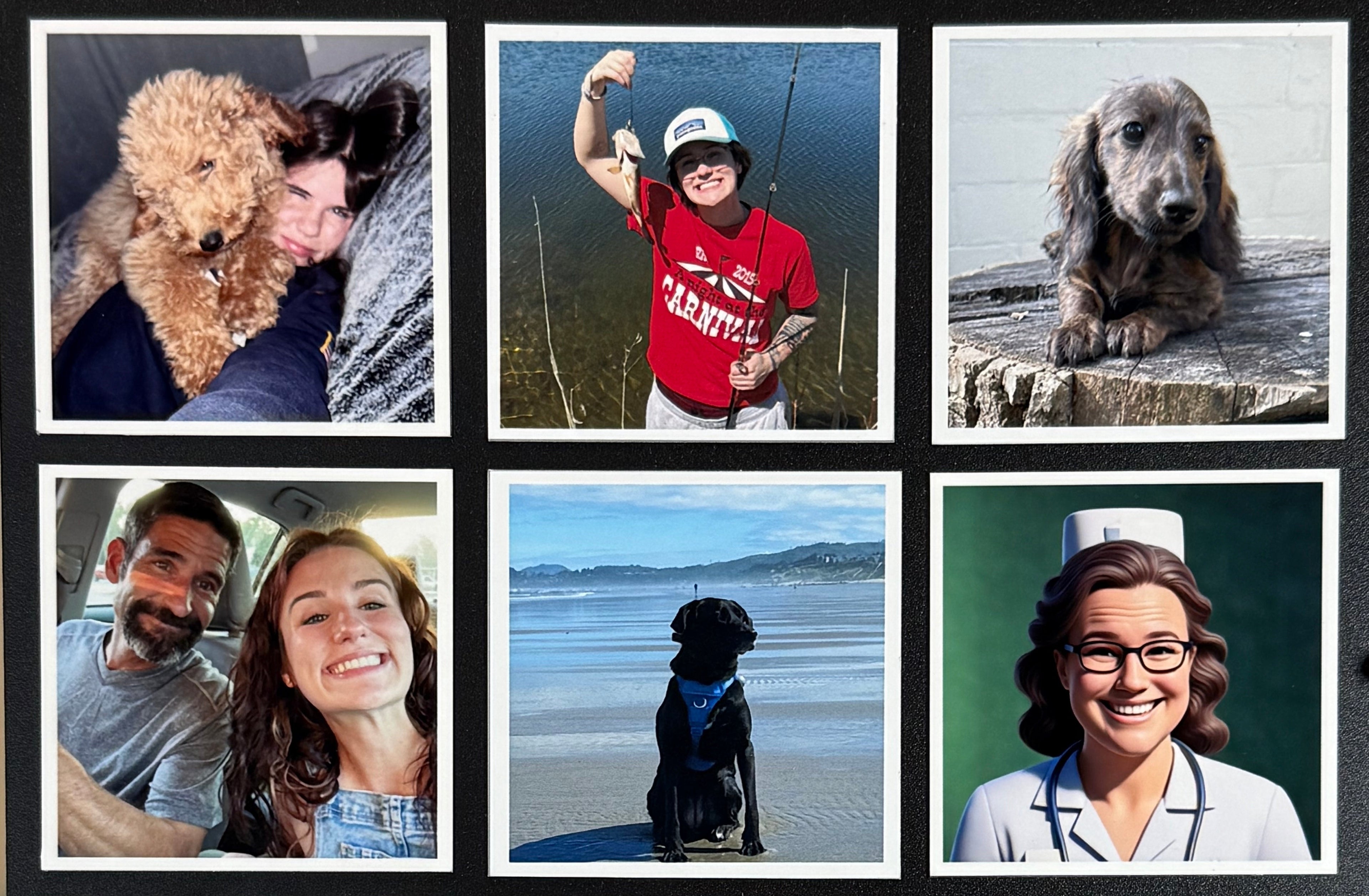 2.5" x 2.5" Photo Sheet Magnets (12)