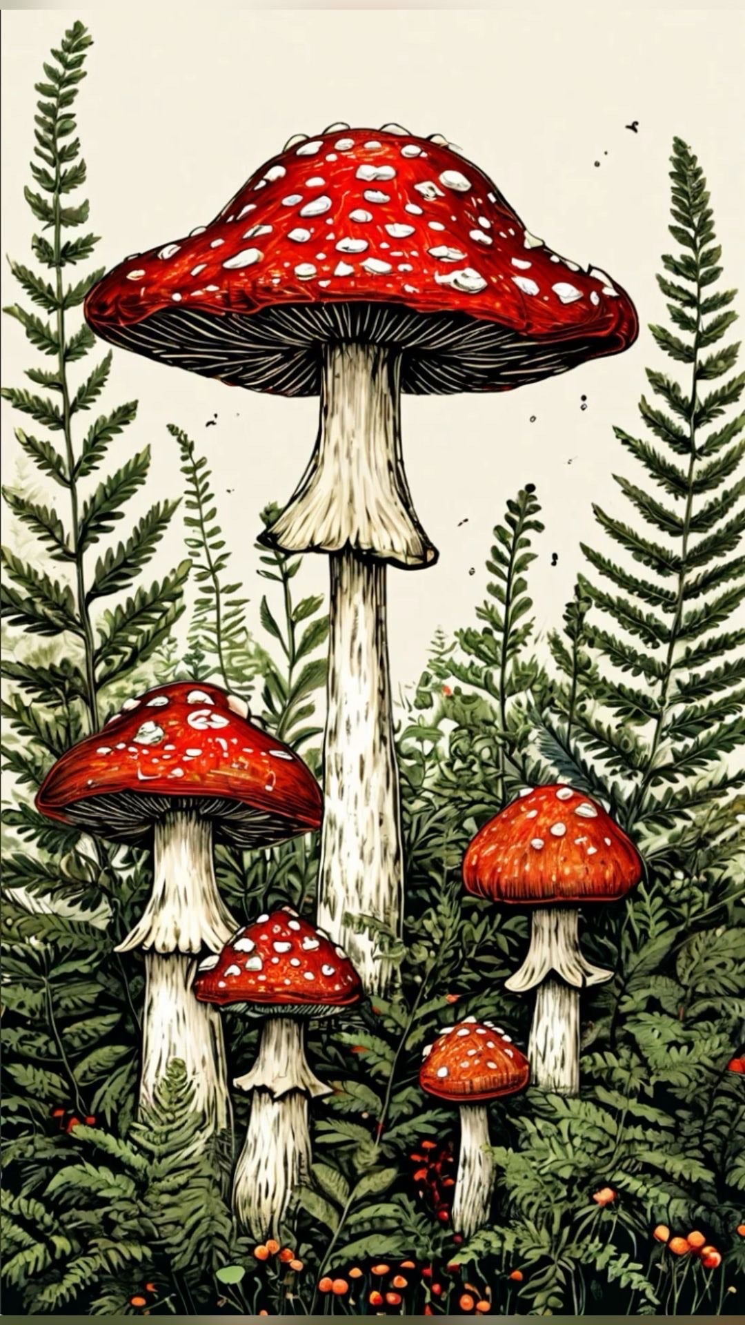 Mushroom with Plants