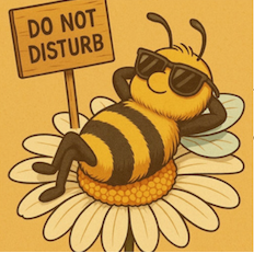 Do Not Disturb Bee