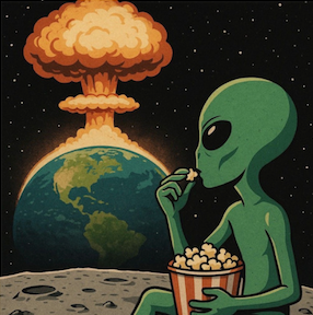 Alien Watching Earth